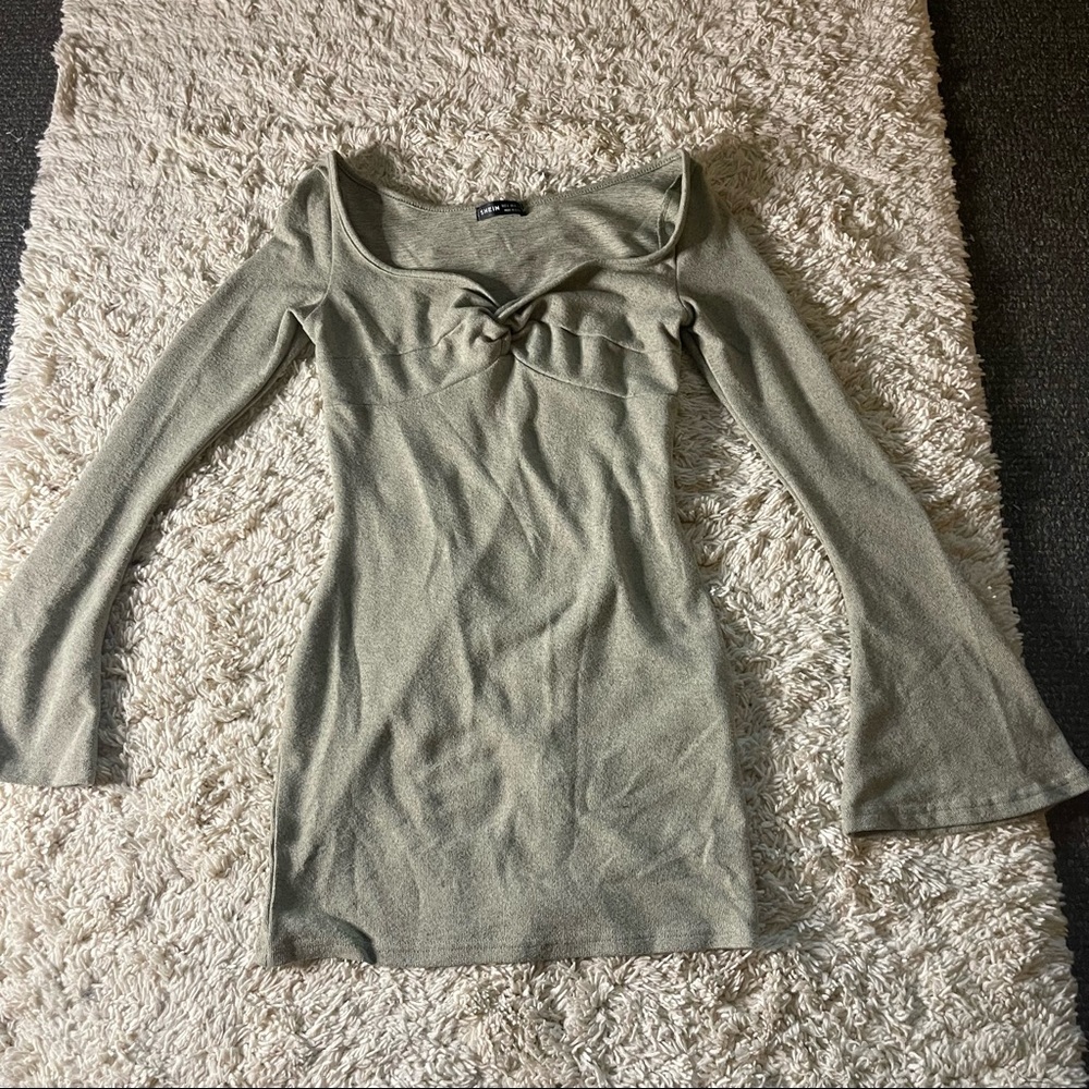 SHEIN Long Sleeve Off Shoulder Dress